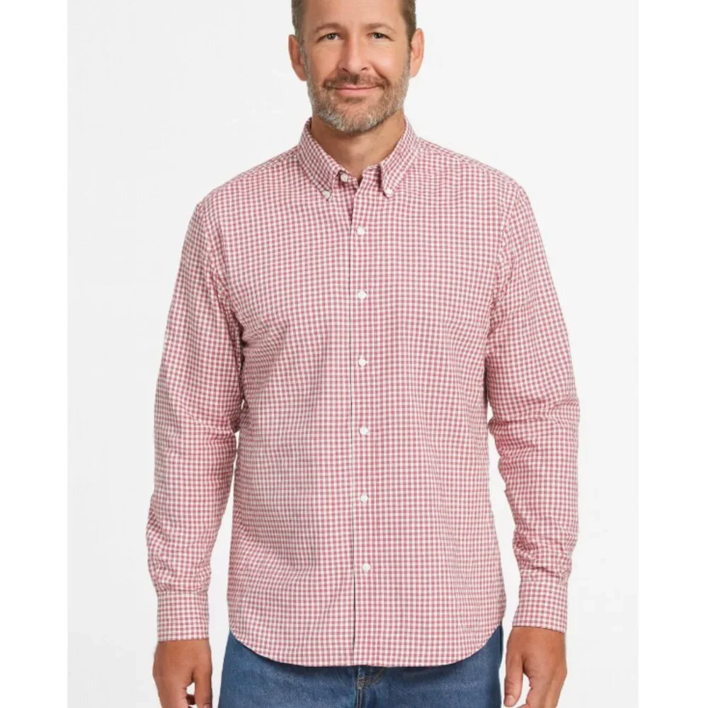 J. Crew Secret Wash Checkered Shirt Size Large EUC